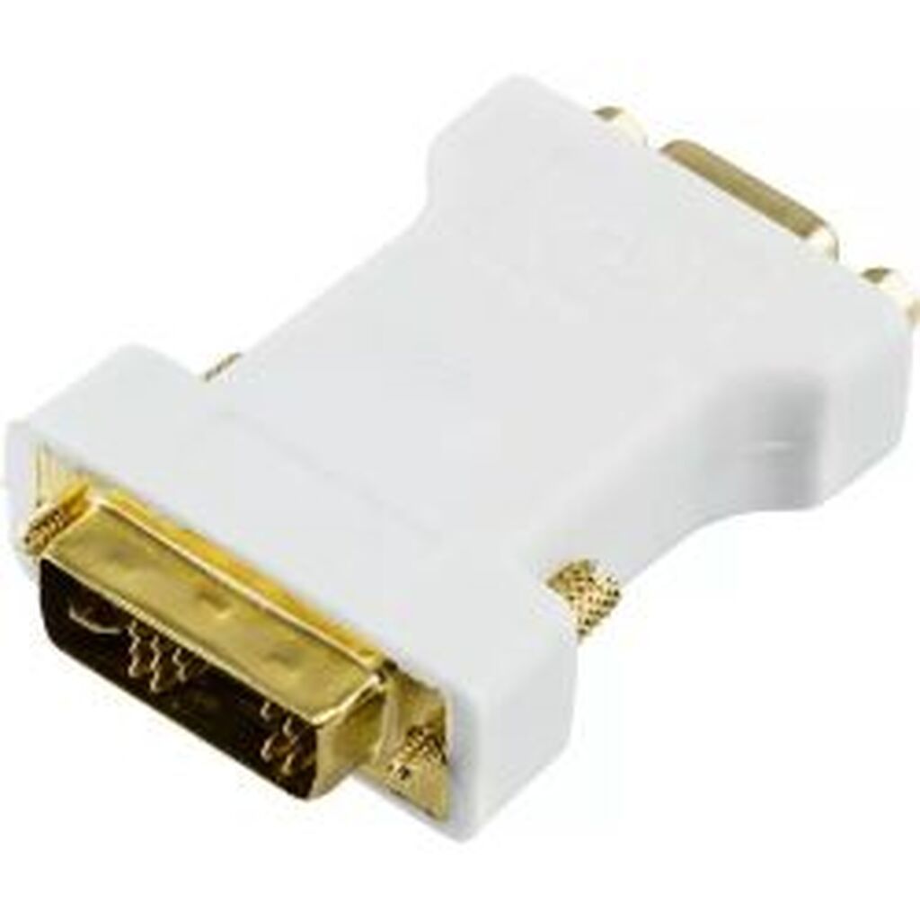 Deltaco Dvi Adapter Analog Dvi - Analog Vga, Ma - Fe, White - Adapter