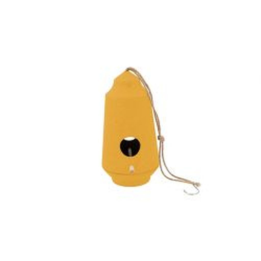 Point Virgule Bamboo Fiber Bird House Yellow Ochre fuglehus - Diverse