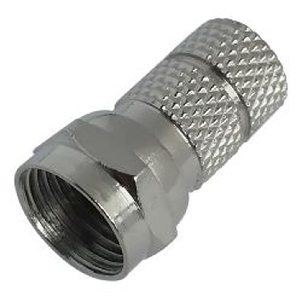 Deltaco F-connector Twist-on, 7mm, 2-pcs - Diverse