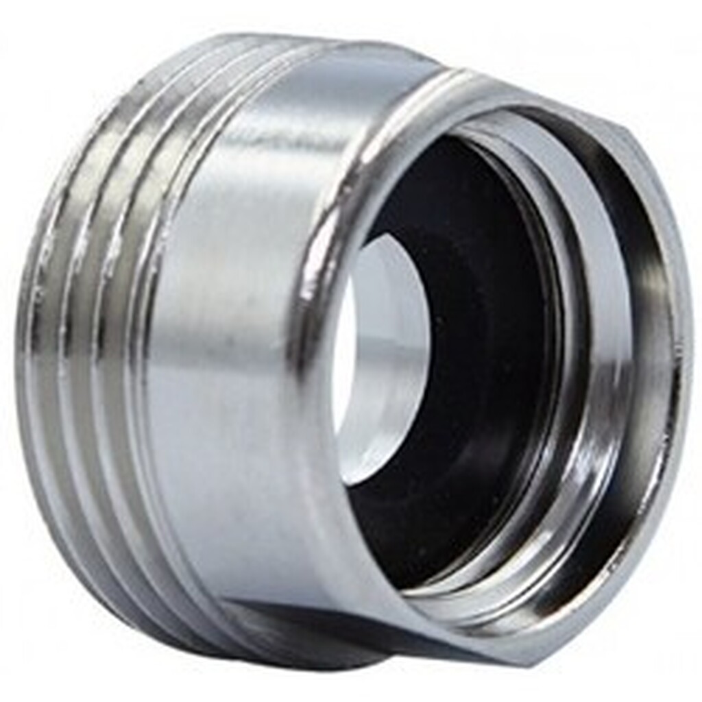 Nq White Adapter I Messing 1/2 - 3/4 - Adaptor