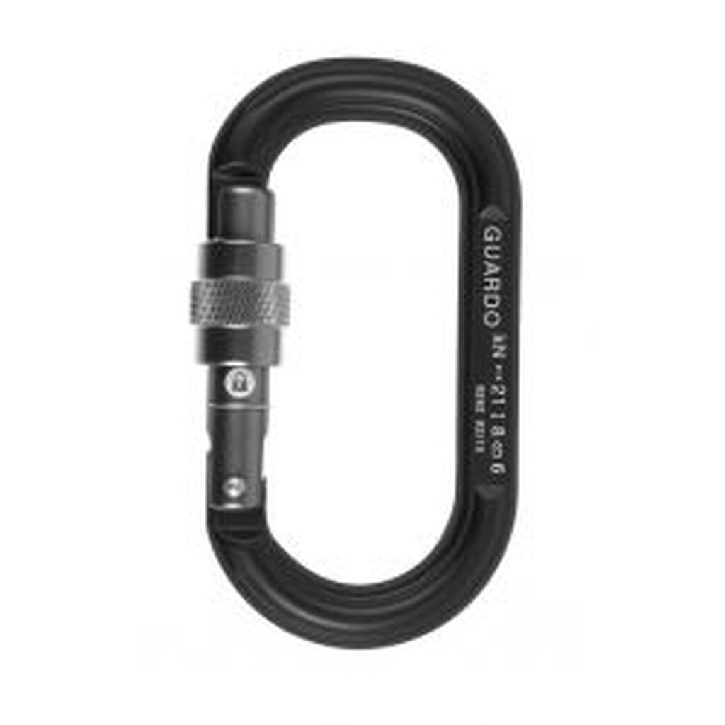 Edelweiss Guard Oval - Black - Karabiner - Karabinhage