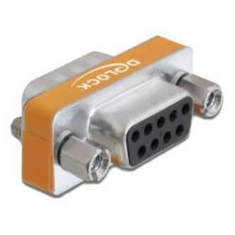 Delock D-sub 9 Pin Male &gt; D-sub 9 Pin Female Null Modem