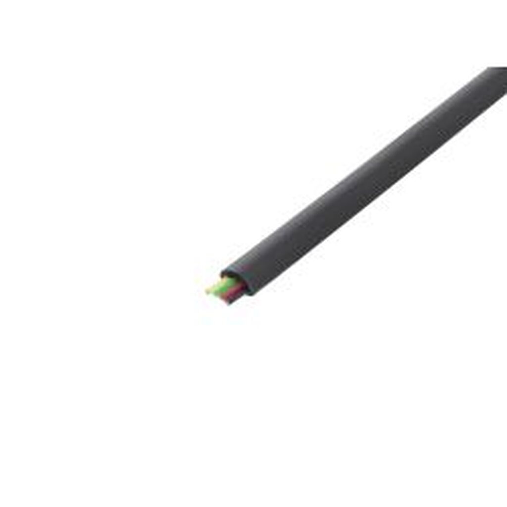 Deltaco Modular Cable, 4p, Reel, 100m, Black