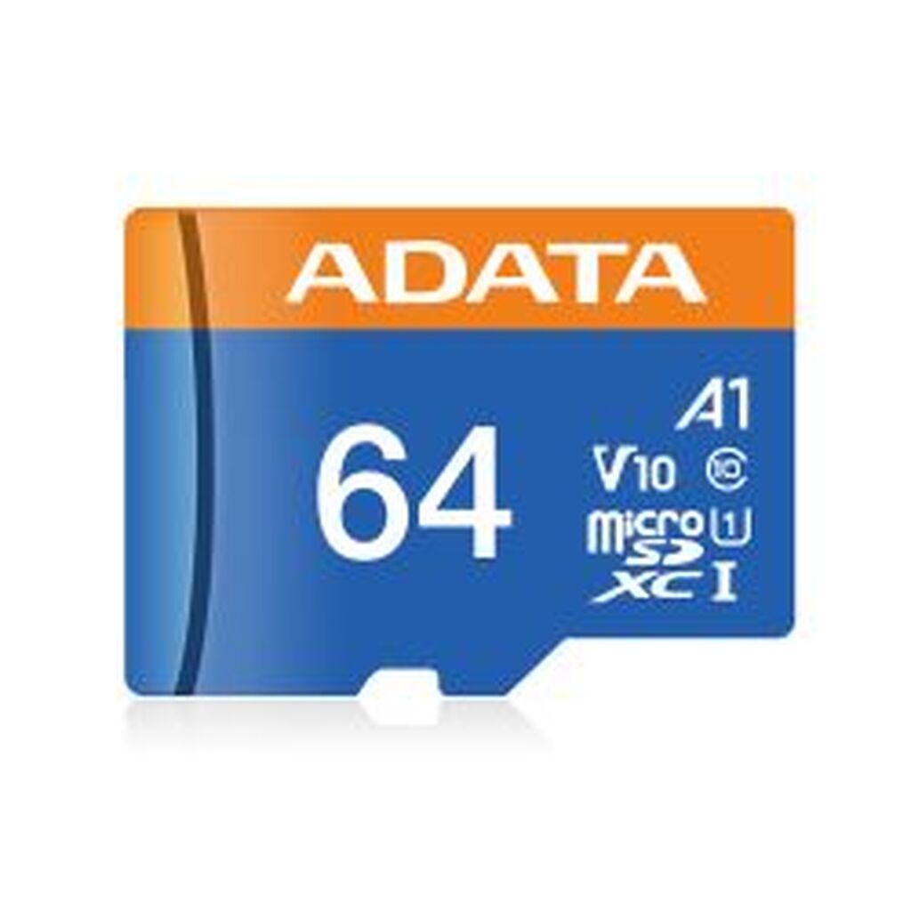 Adata 64gb Uhs-i Class 10 Microsdxc Memory Card With Adaptor