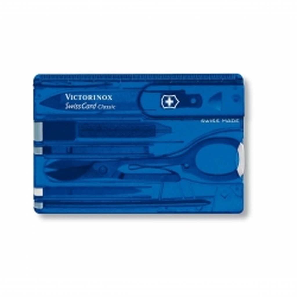Victorinox Swisscard Classic, Translucent Blå - Multitool