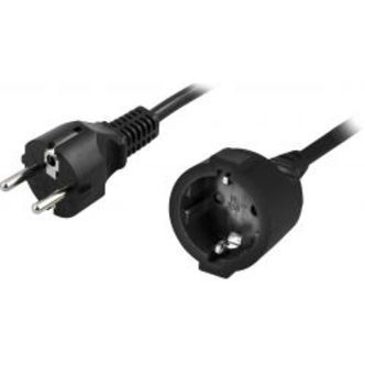Deltaco Extension Cable 230 Volt With Schuko Plug 10m, Black