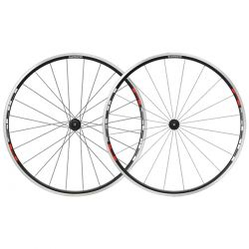 Shimano Hjulsæt 10s Sort/rød Wh-r501a Til Dæk Og Slange - Cykelhjul