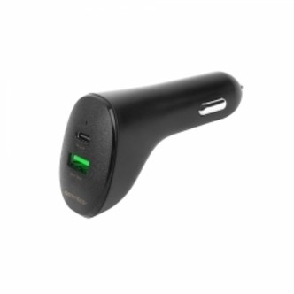 Essentials Car Charger, 1x Usb-a 18w, 1x Usb-c 20w, Black - Oplader