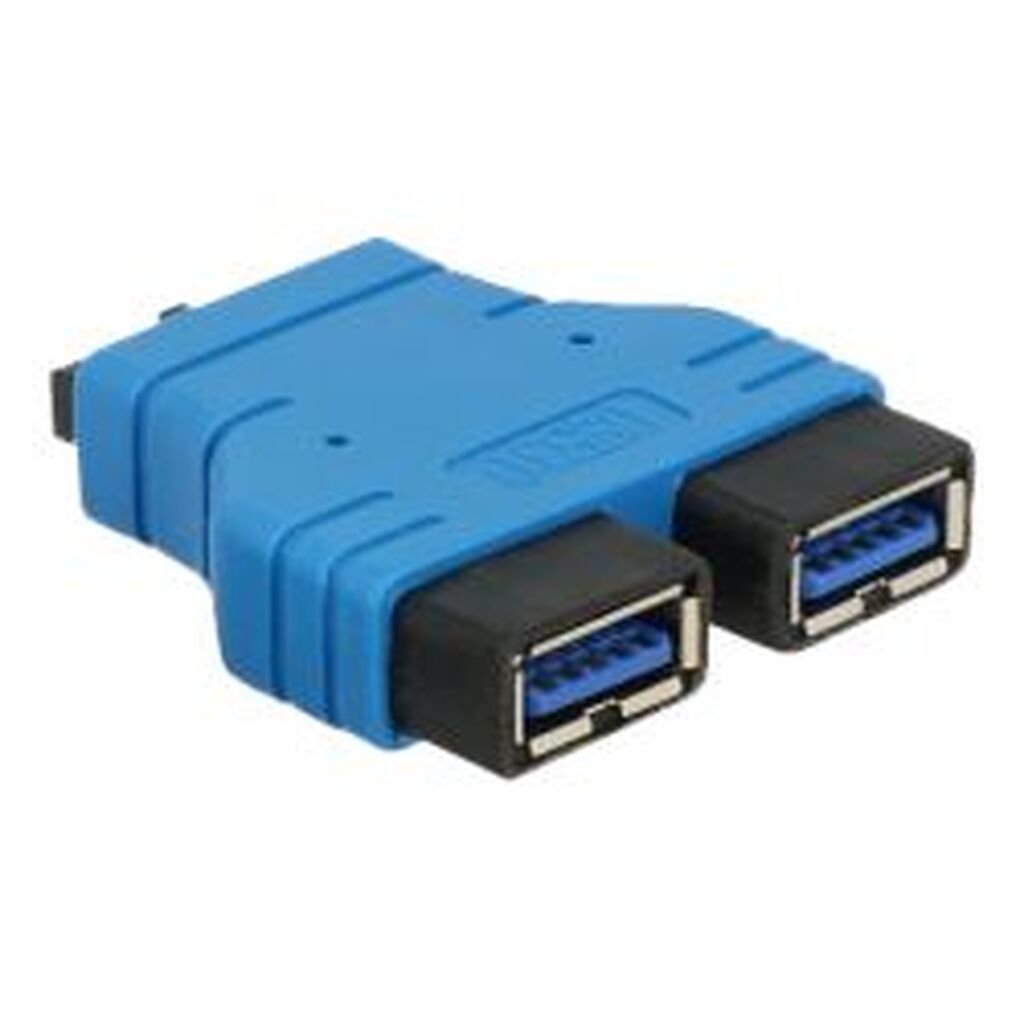 Delock Adapter Usb 3.0 Pin Header Female &gt; 2xusb 3.0 Type-a Female