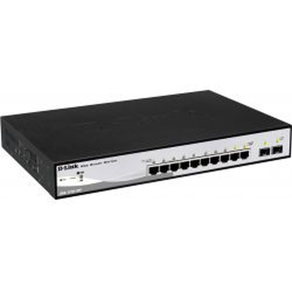 Dlink Switch, 10x10/100/1000mbps, Layer2, Poe, 2xsfp
