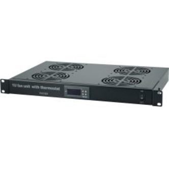 Toten 1u 19 Fan Package With 4 Fans, Thermostat, 230v, Black
