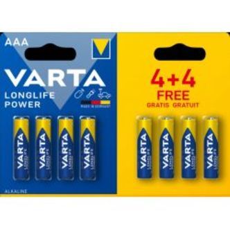 Varta Longlife Power Aaa Blister 8 (4+4)
