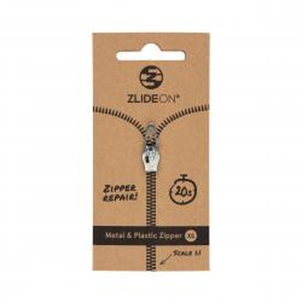 Zlideon Normal Plastic & Metal Zipper Xs - Silver - Str. XS - Lynlås