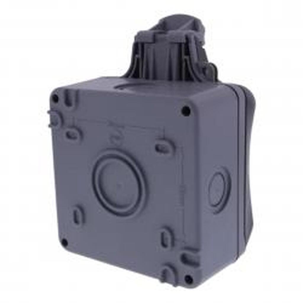 Deltaco Weatherproof Box For 86 Mm Socket, Ip68, Grey - Diverse