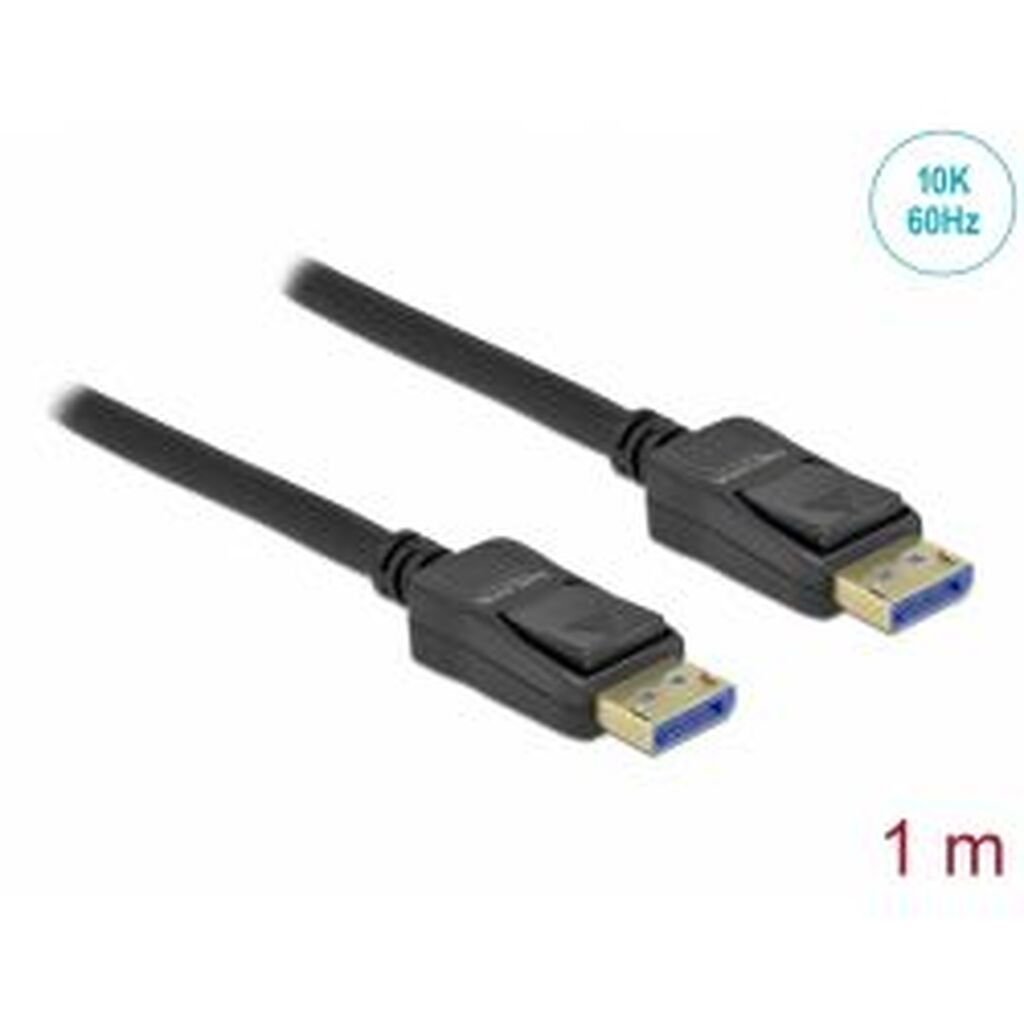 Delock Displayport Cable 10k 60 Hz 54 Gbps Abs Housing 1 M
