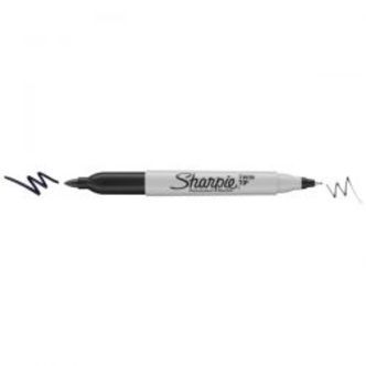 Sharpie Permanent Marker Twin Tip Uf + F Black