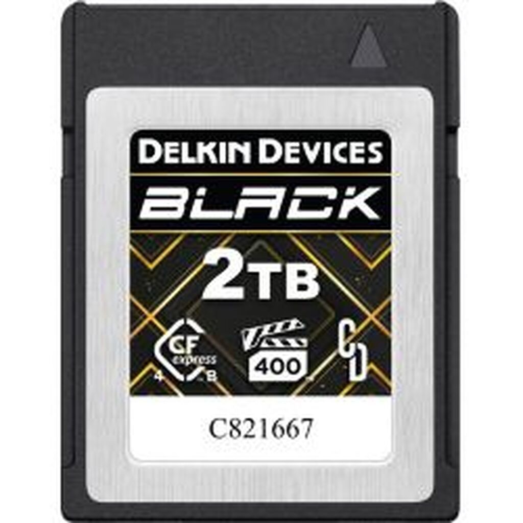 Delkin CFexpress 4.0 BLACK | Type B | R3700/W3220 (VPG400) 2TB