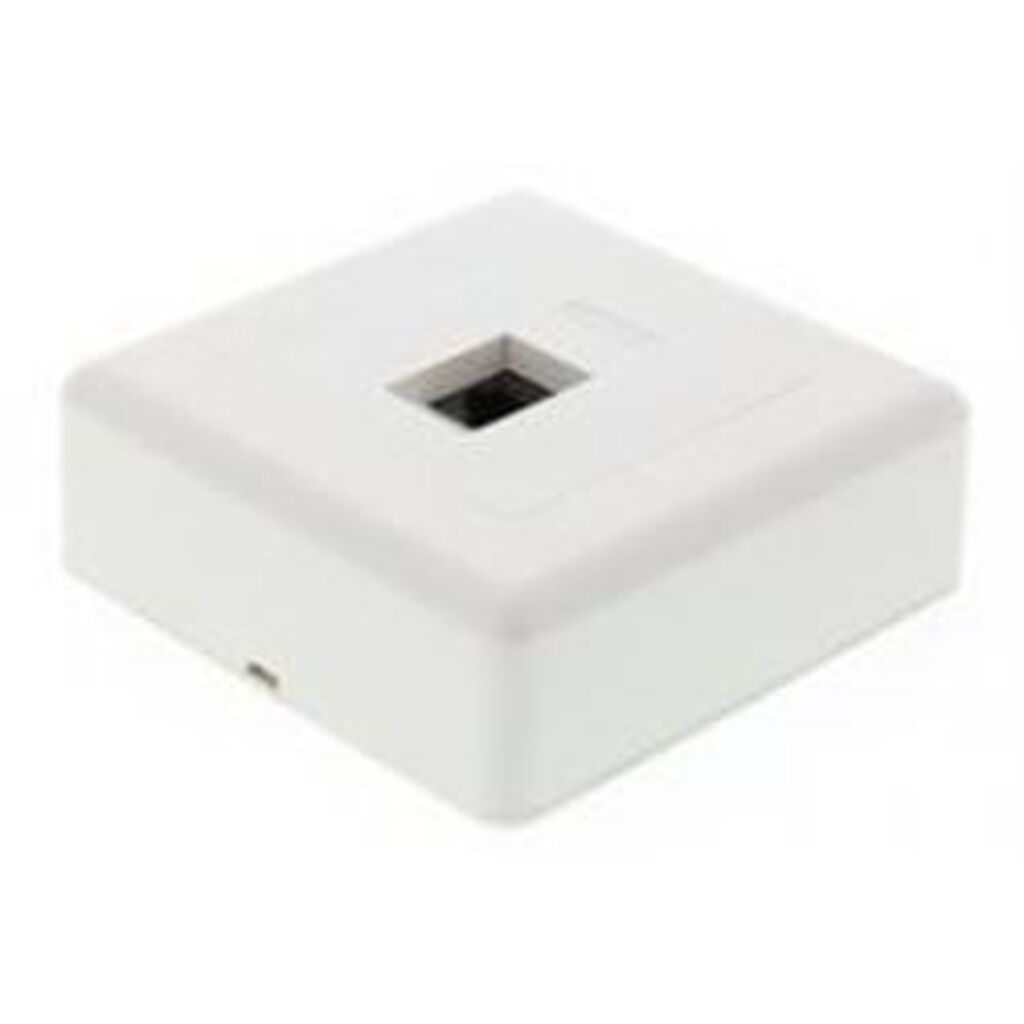 Deltaco Wall Socket, Surface-mounted Utp 1xrj45, Cat6, White