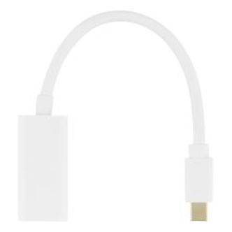 Deltaco Minidisplayport - Hdmi Adapter, 0.2m, White - Adapter
