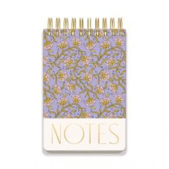 DesignWorks Ink Large Chunky Notepad - Purple Vintage Floral - Notesbog