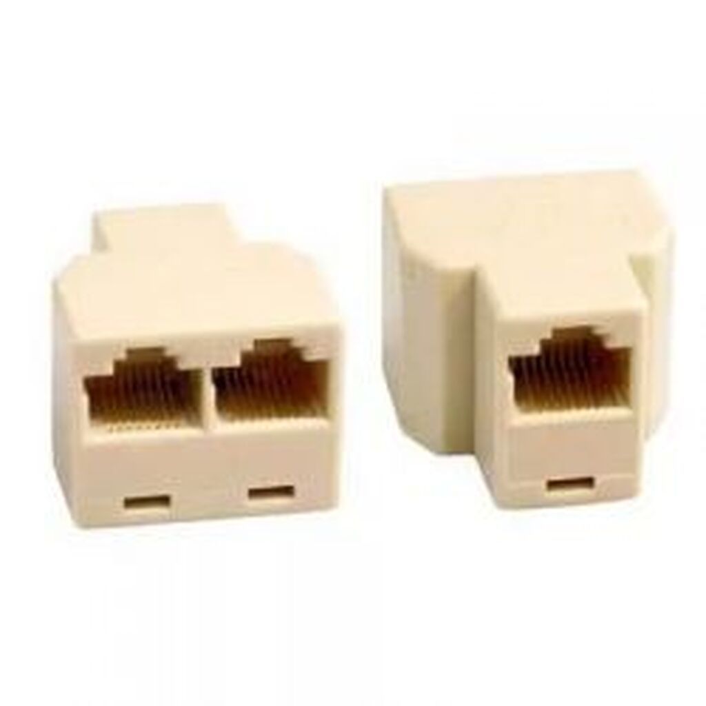 Deltaco Three-way Clutch 8p/8c Rj45, Beige - Diverse