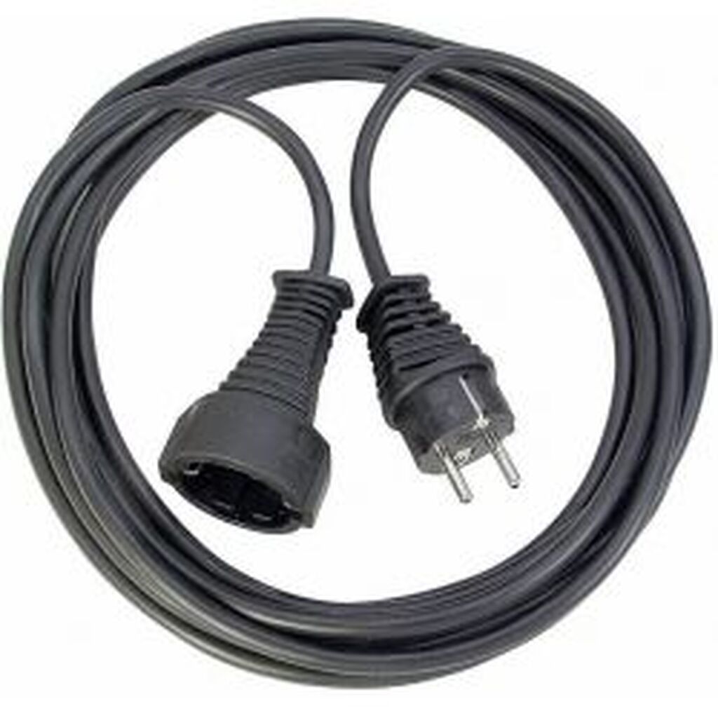 Brennenstuhl Earthed Extension Cable, Cee 7/7 - Cee 7/4, 25m, Black