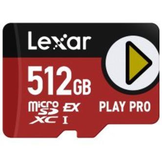 Lexar microSDXC Express PLAY Pro Express 7.1, R900/W600 C10 U3 UHS-I (V30) 512GB