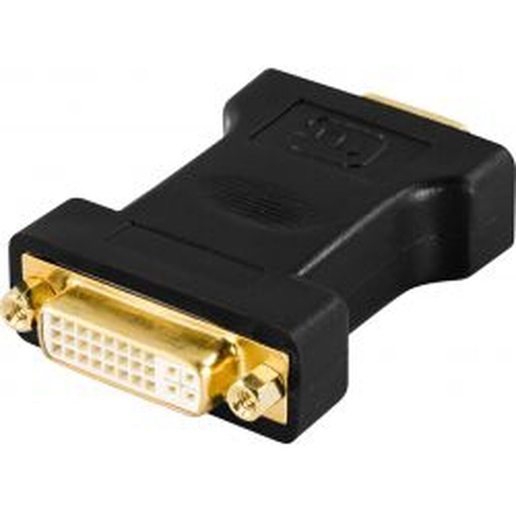 Deltaco Dvi Adapter Analog Dvi - Analog Vga, Fe - Ma, Black