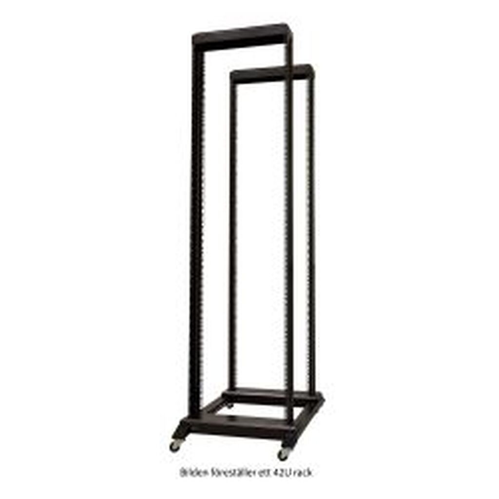 Toten 19 Floor Stand On Wheels, 37u, 600x800mm, Unmounted, Black - Tilbehør til computer