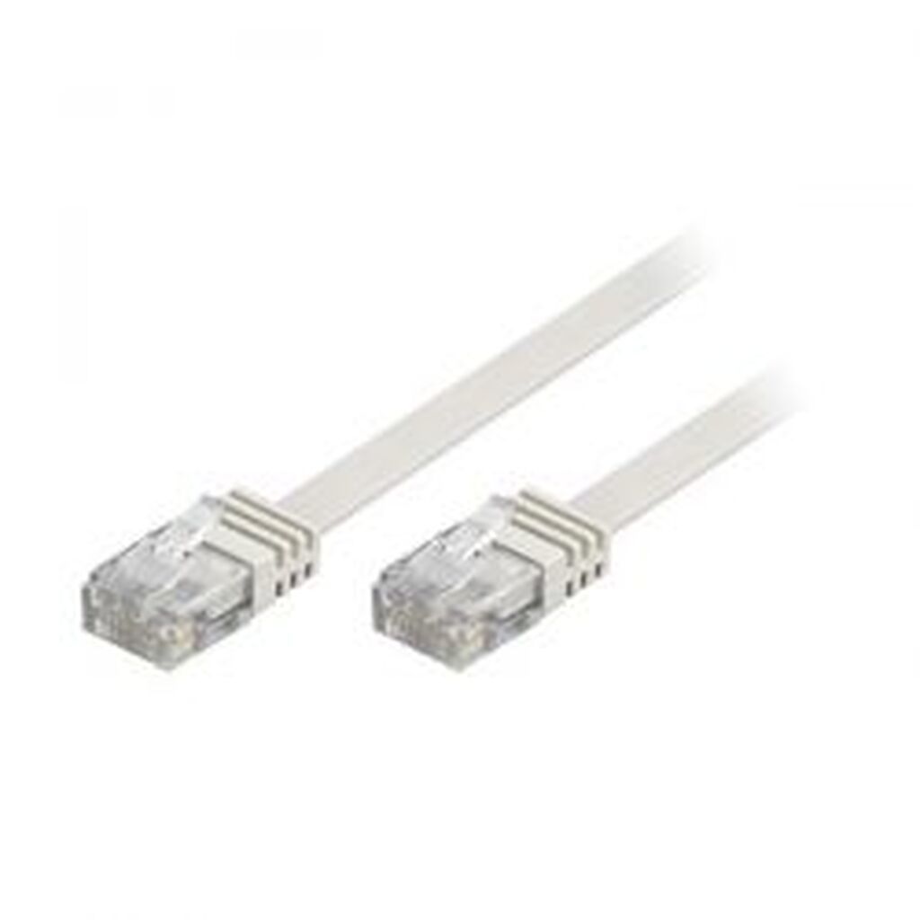 Deltaco U/utp Cat6 Patch Cable, Flat, 7m, 250mhz, White