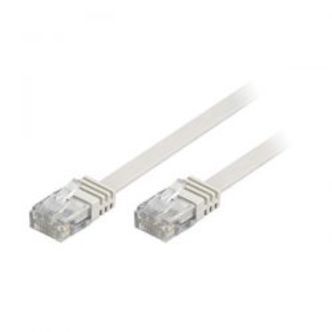 Deltaco U/utp Cat6 Patch Cable, Flat, 7m, 250mhz, White