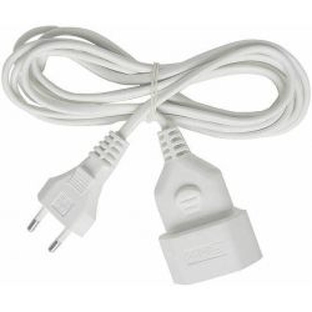 Brennenstuhl Extension Cable, Straight Cee 7/16 To Euro Socket, 3m, White