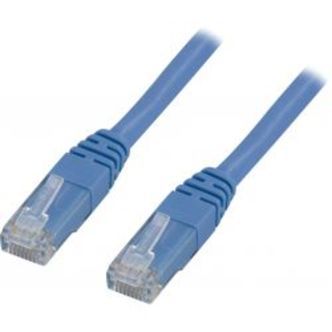 Deltaco U/utp Cat5e Patch Cable 1m, Blue - Ledning