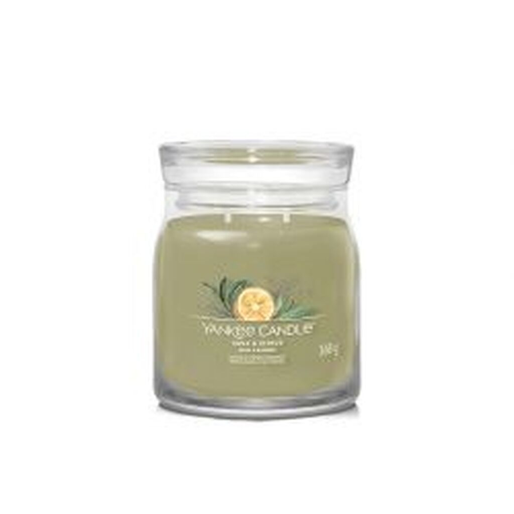 Yankee Candle Yc Signature - Medium - Sage & Citrus - Duftlys