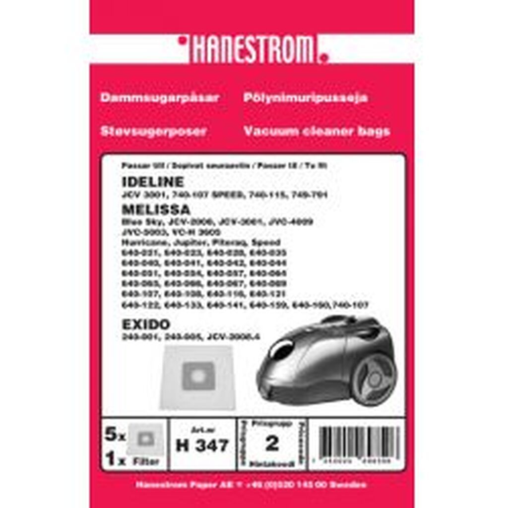 Hanestroem Dammsugarpåsar Melissa Jcv-2008,vc-h3605