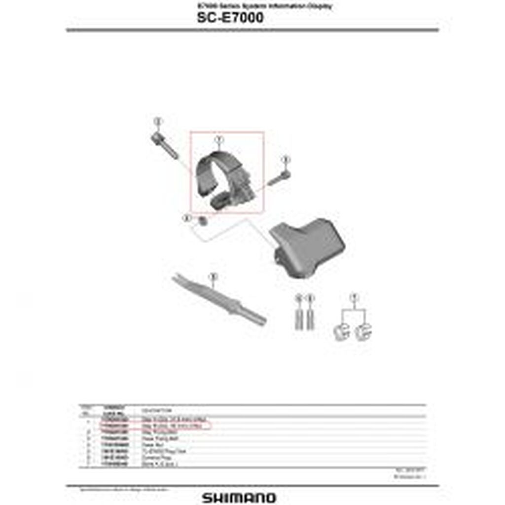Shimano Stay B (dia. 35 Mm) W/nut Sc-e7000 - Cykelreservedele