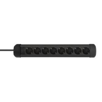 Deltaco Outlet 8xcee 7/3 Outlets, 1xcee 7/7, 5m Cable, Black - Stikdåse