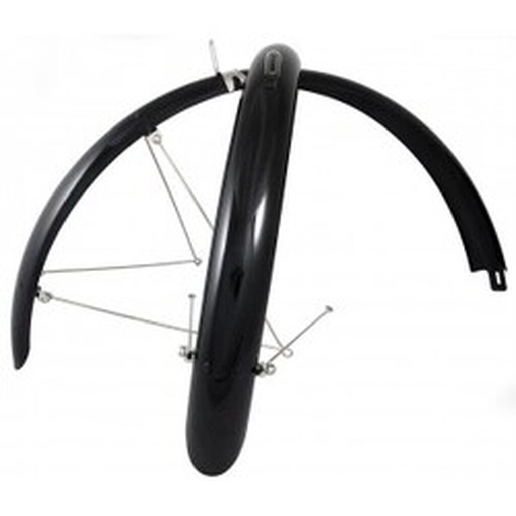 Skærmsæt 26 60mm Sort Rustfrit Tilbehør - Cykelskærm