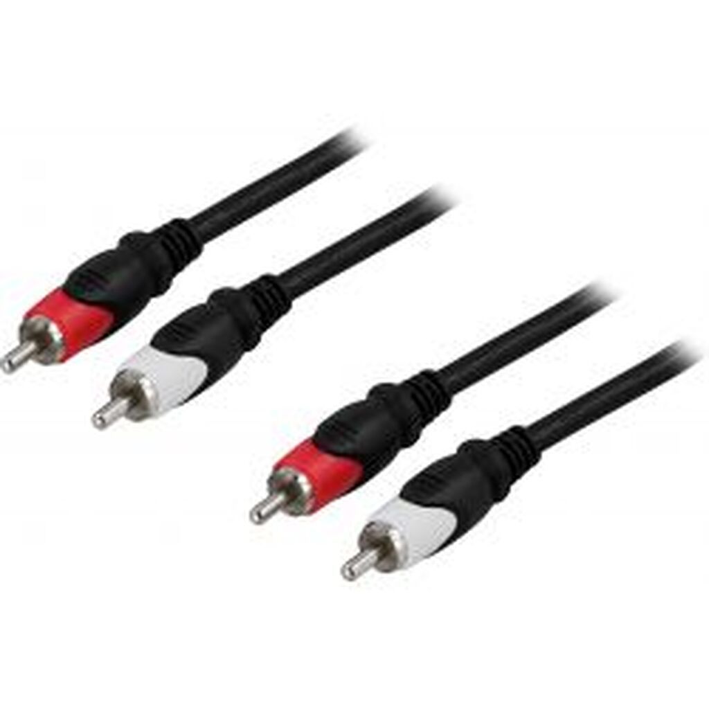 Deltaco Audio Cable, 2xrca Ma - Ma, 10m