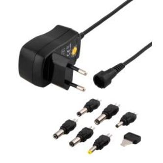 Deltaco Ac Adapter 230v To 3-12 V Dc, 600 Ma, 9 Interch. Connectors - Adapter