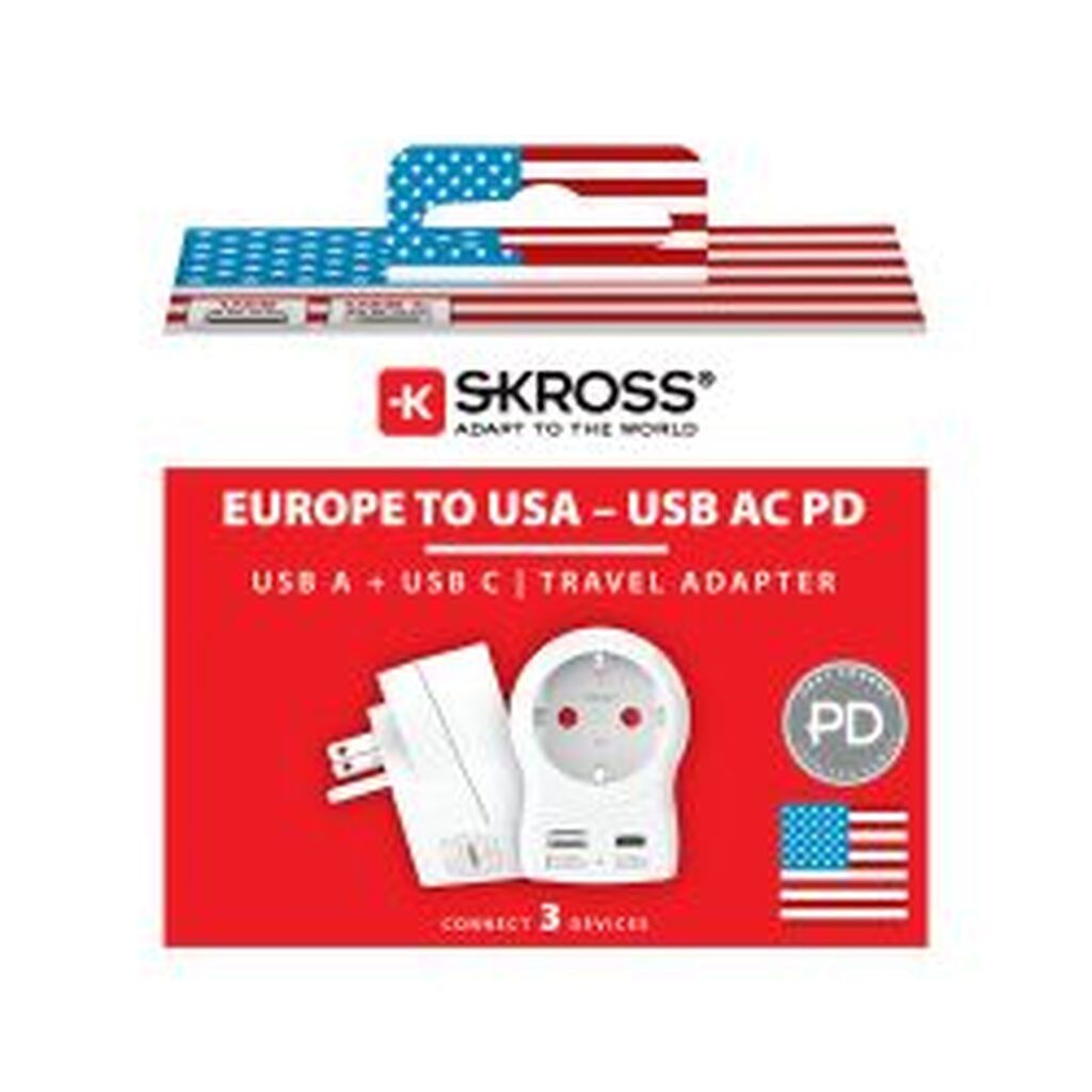 Skross Europe To Usa Usb Ac20pd