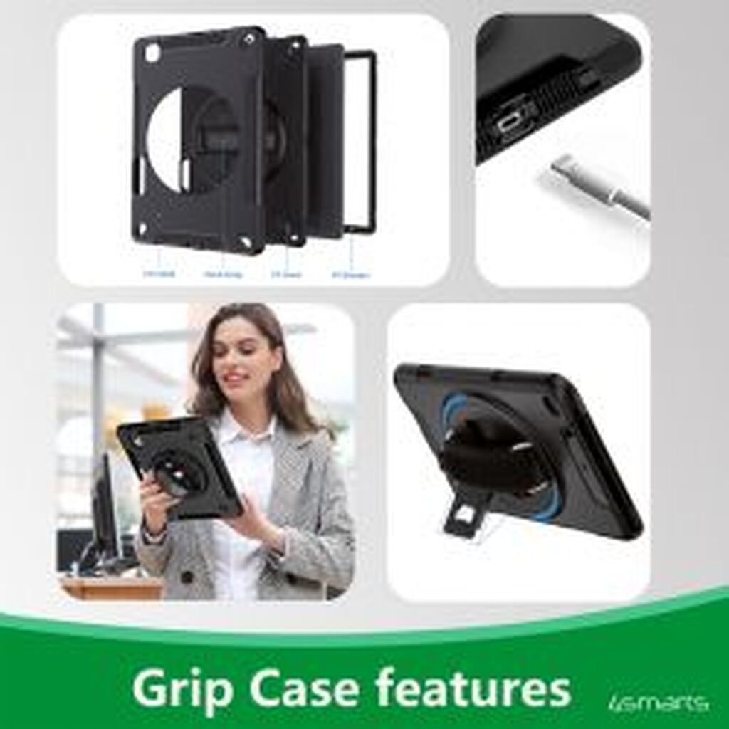 4smarts Rugged Case Grip, Ipad Air 11(1/2)/10.9(4/5), Pro 11(1-4)