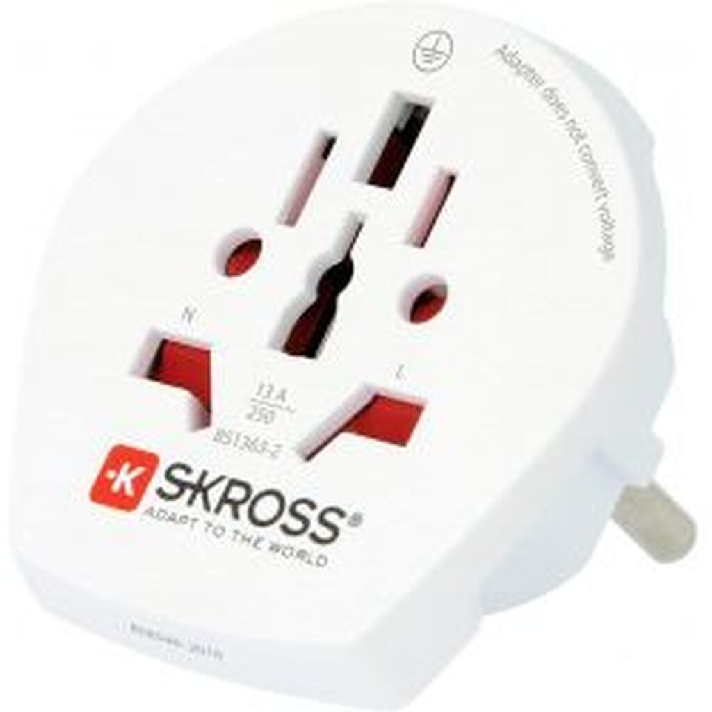 Skross World To Europe Travel Adapter - Bulk (white)