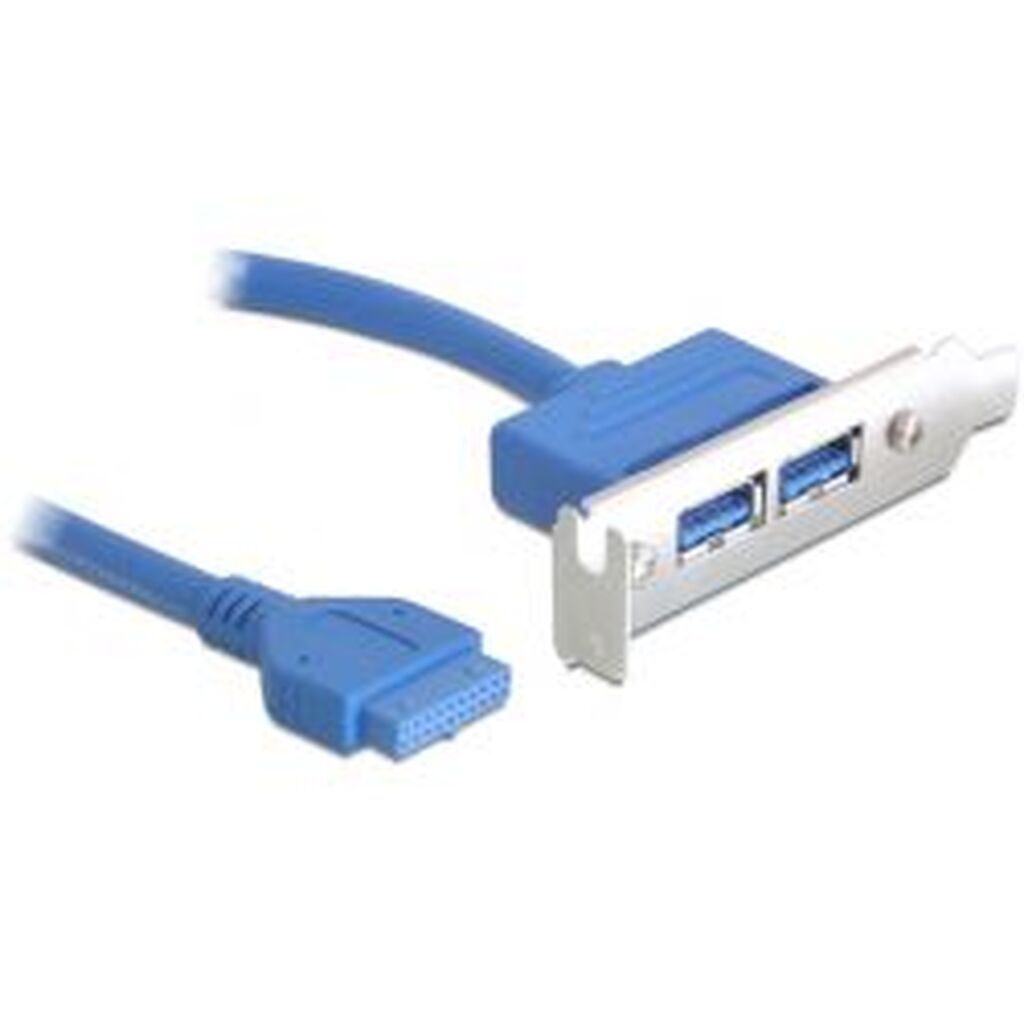 Delock Slot Bracket 1x19pin Usb 3.0 Pin Header Fe Intern&gt;2xusb 3