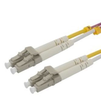 Deltaco Om4 Fiber Cable, Lc - Lc, Duplex, Multimode, 4,0m