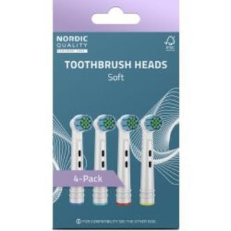 Nordicquality Eb28p. Standard Soft 4-pack Brush Heads