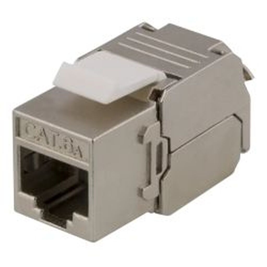 Deltaco Cat6a Shielded Keystone Jack, Toolless Clamp Termination, Pl - Diverse