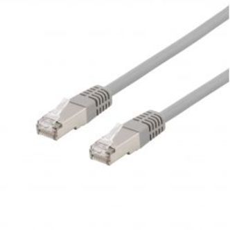 Deltaco U/ftp Cat6a Patch Cable, Lszh, 15m, Grey