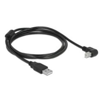 Delock Cable Usb 2.0 Type-a Male &gt; Usb 2.0 Type-b Male Angled 1.5 M
