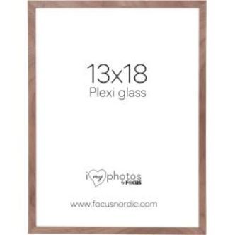 Focus Soul Walnut veneer 13x18 Plexi - Ramme